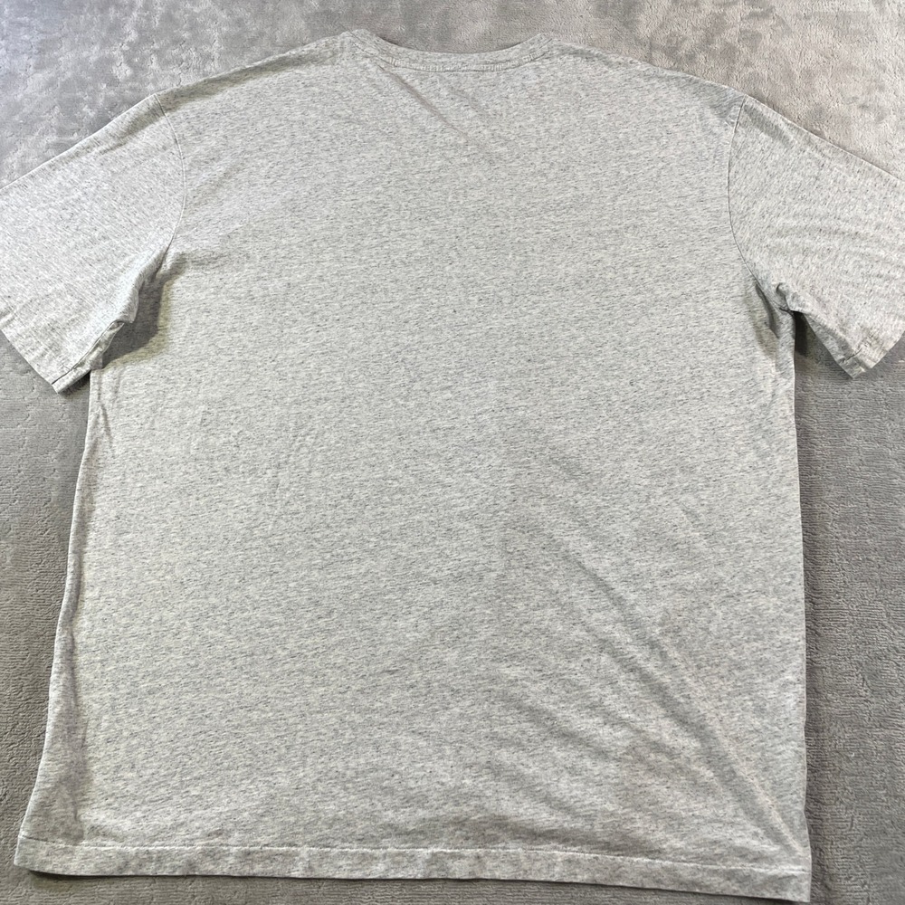 Polo Ralph Lauren T Shirt Mens 2LT Tall Gray Heather V Neck Preppy Casual - Picture 9 of 11
